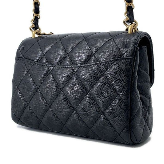 シャネル ココマーク マトラッセ キャビアスキン チェーンショルダーバッグ