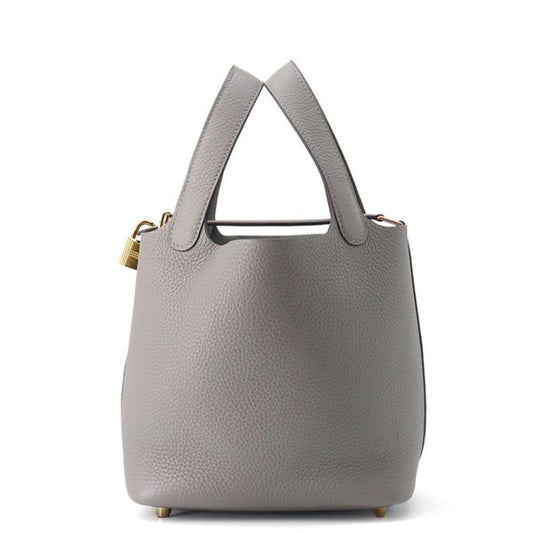 エルメス ピコタンロックPM グリメイヤー/ゴールド金具 トリヨンクレマンス K刻印 ハンドバッグ