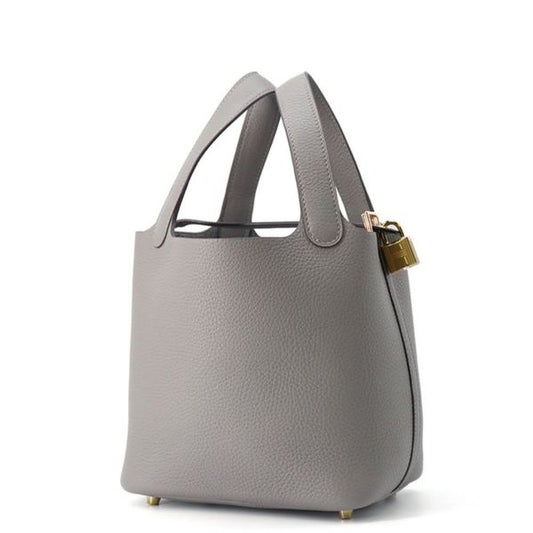 エルメス ピコタンロックPM グリメイヤー/ゴールド金具 トリヨンクレマンス K刻印 ハンドバッグ