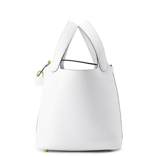 エルメス　ピコタンロックPM ニューホワイト/ゴールド金具 トリヨンクレマンス K刻印　ハンドバッグ